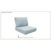 SET OF 4 Indoor/Outdoor High Back Chair Cushion Cover RM275