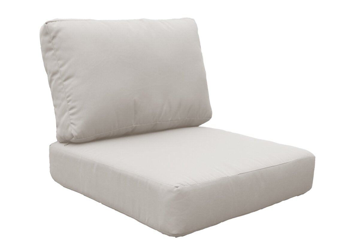 Beige Indoor/Outdoor Lounge Chair Cushion QL265