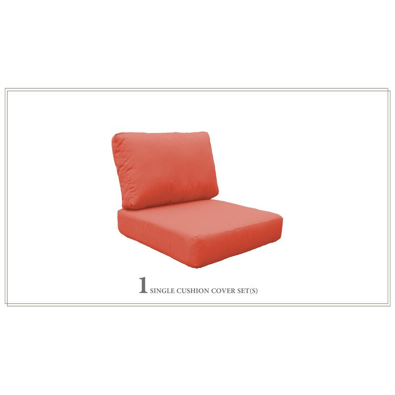 17" H x 26.5" W x 26.5" D Indoor/Outdoor Lounge Chair Cushion (Set of 2) CL941