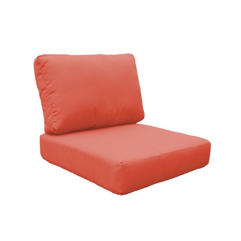 17" H x 26.5" W x 26.5" D Indoor/Outdoor Lounge Chair Cushion (Set of 2) CL941