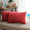 Jazmyne Stripe Indoor/Outdoor Lumbar Pillow (Set of 2) ee1503