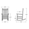 Black Outdoor Rocking Chair