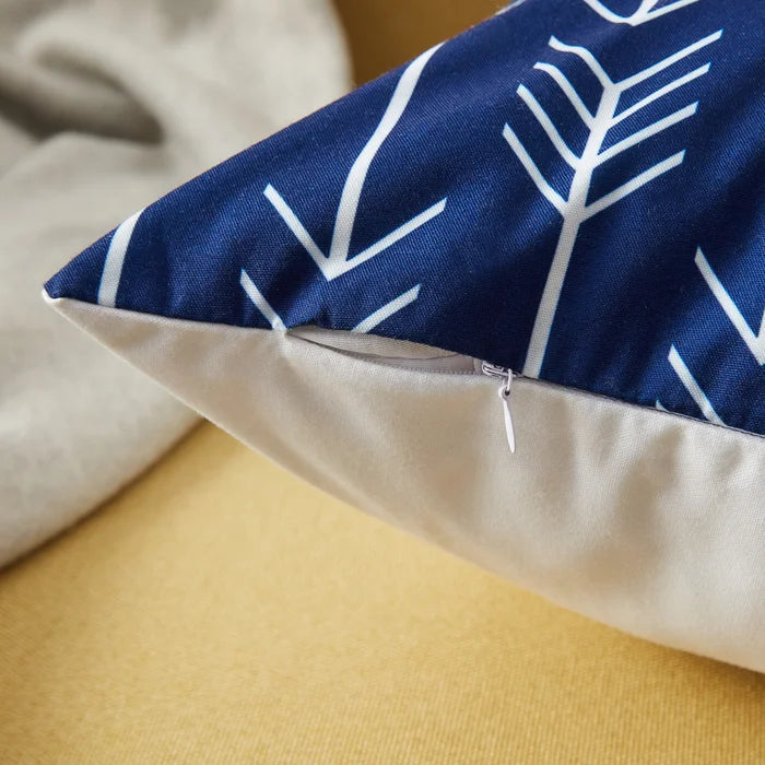 16" x 16" Navy Outdoor Square Pillow Cover (Set of 6)