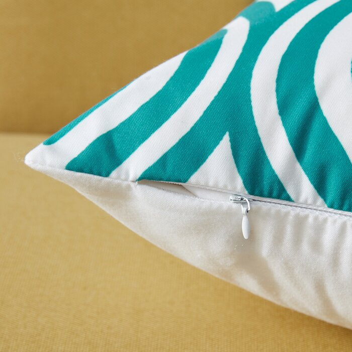 18" x 18" Teal Outdoor Square Pillow Cover (Set of 6)