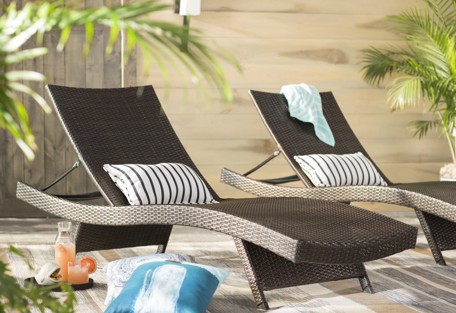 13"H x 20"W Navy/White Whitten Indoor/Outdoor Sunbrella Lumbar Pillow SC657