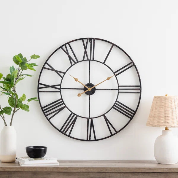 Medium Dark Brown Oversized Eisenhauer Wall Clock