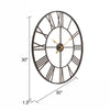 Medium Dark Brown Oversized Eisenhauer Wall Clock