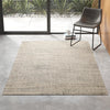 Owen Handmade Hand-Loomed Jute/Sisal Area Rug in White/Black, Rectangle 5' x 8'