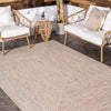 Owensby Handmade Braided Indoor / Outdoor Area Rug in Tan rectangle 7'6
