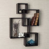 Danya B Intersecting Cube Shelves, Espresso #HA188