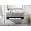 48 Inch Single Bathroom Floating Vanity In Concrete Grey K7297