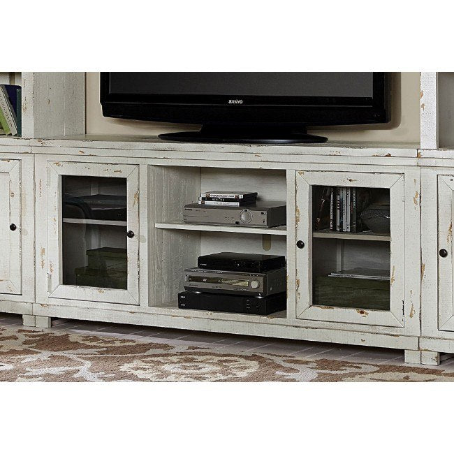 Willow 68 Inch Console (Distressed White)