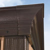 12' X 16' Double Roof Hardtop Aluminum Permanent Gazebo With Mosquito Net And Privacy Curtain (3 Boxes) CL157