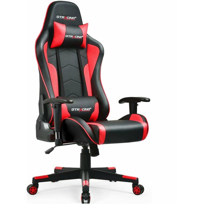 Bluetooth PC & Racing Game Chair, Red (#K4935)