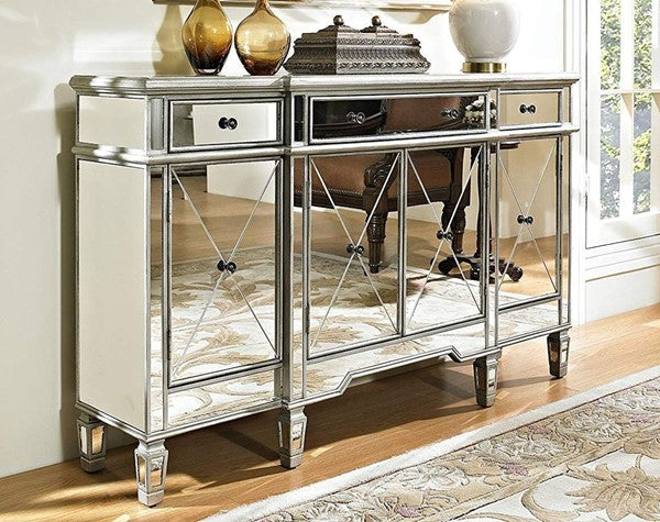 3 Drawers Mirrored Console