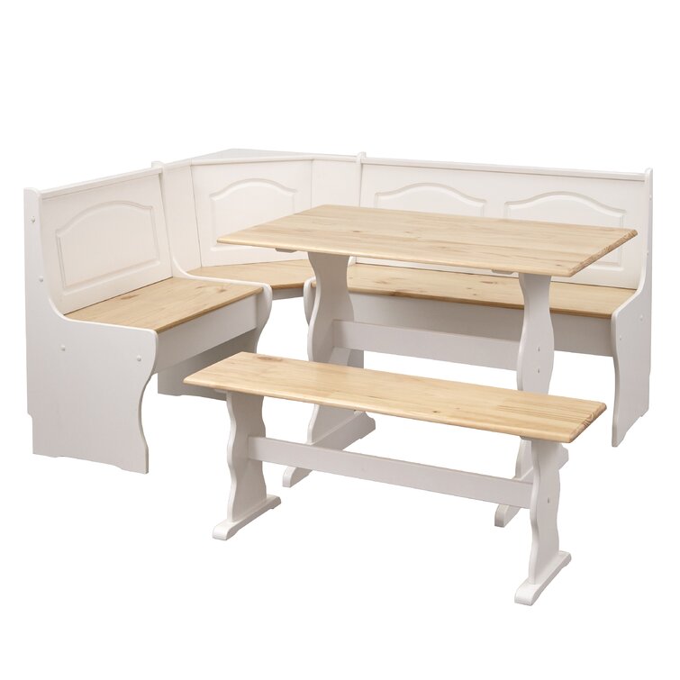 August Grove Padstow Breakfast Nook Dining Set
