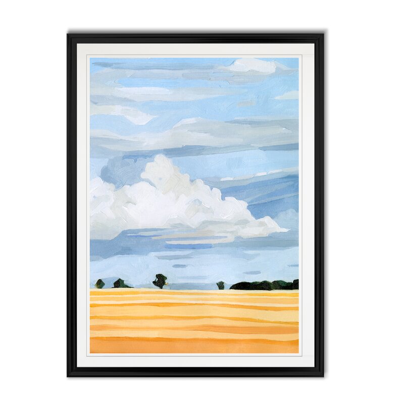 30" H x 22" W x 1.5" D Pale Cloudscape I - Print on Canvas SHB513