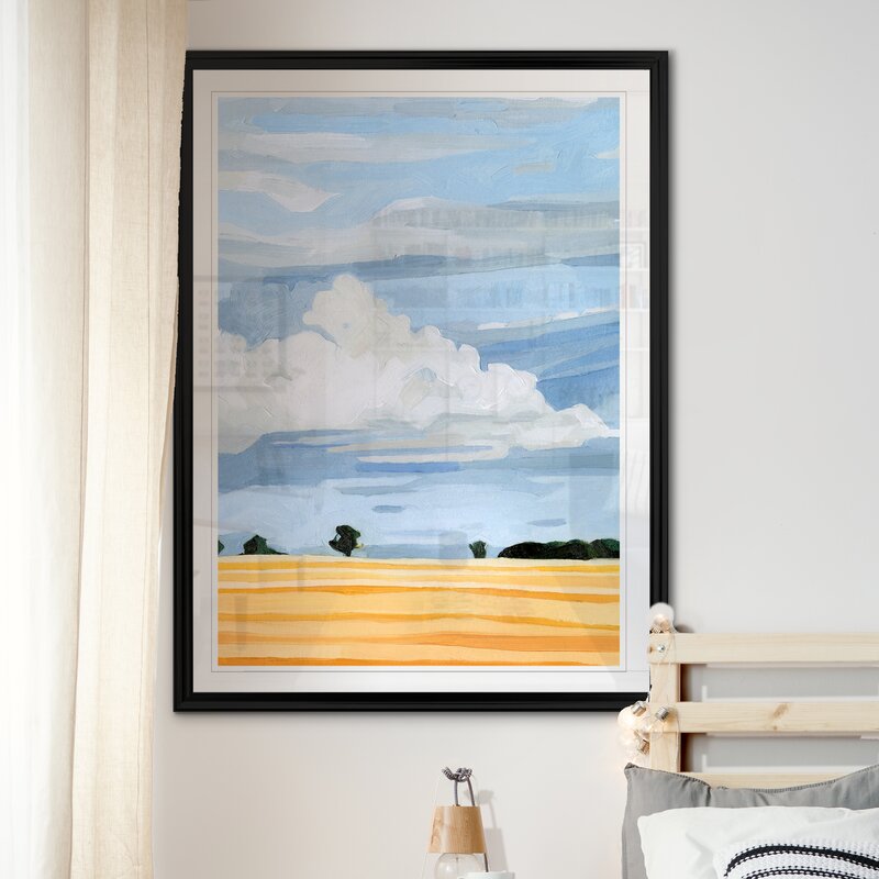 30" H x 22" W x 1.5" D Pale Cloudscape I - Print on Canvas SHB513