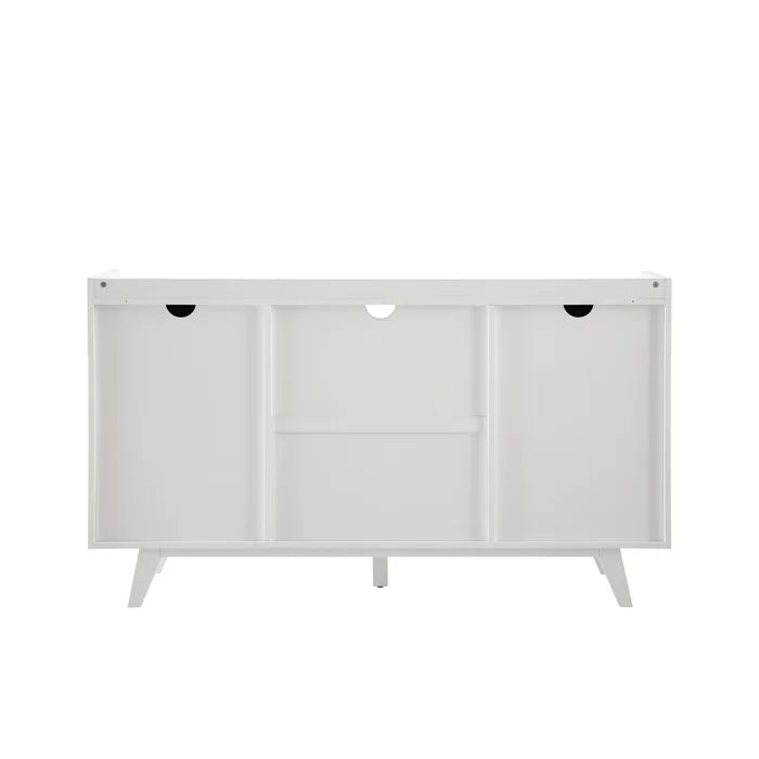 English Oak/White Palomino 58'' Wide 2 Drawer Sideboard