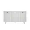 English Oak/White Palomino 58'' Wide 2 Drawer Sideboard