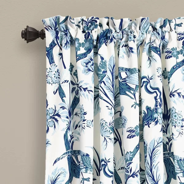 Panagia Floral Room Darkening Thermal Rod Pocket Curtain Panels, 52"x95" (Set of 8)
