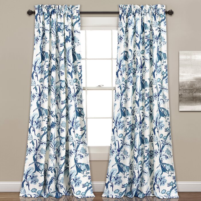52"W x 108"L Panagia Polyester Room Darkening Curtain Pair (Set of 2)