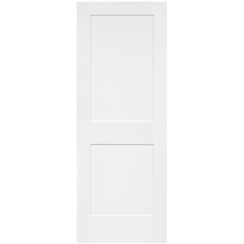 Paneled Solid Wood Primed Shaker Standard Door *AS-IS*