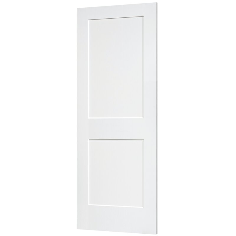 Paneled Solid Wood Primed Shaker Standard Door *AS-IS*
