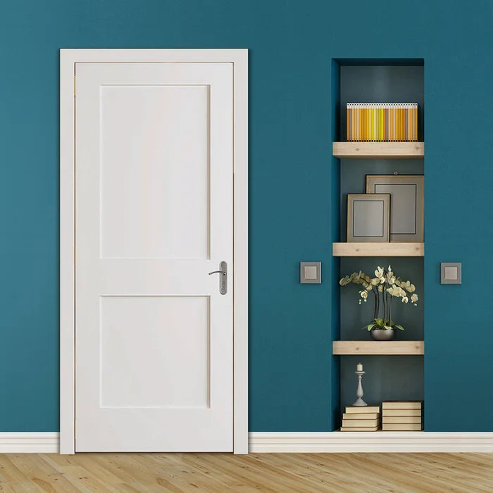 28" x 80" Paneled Solid Wood Shaker Standard Door