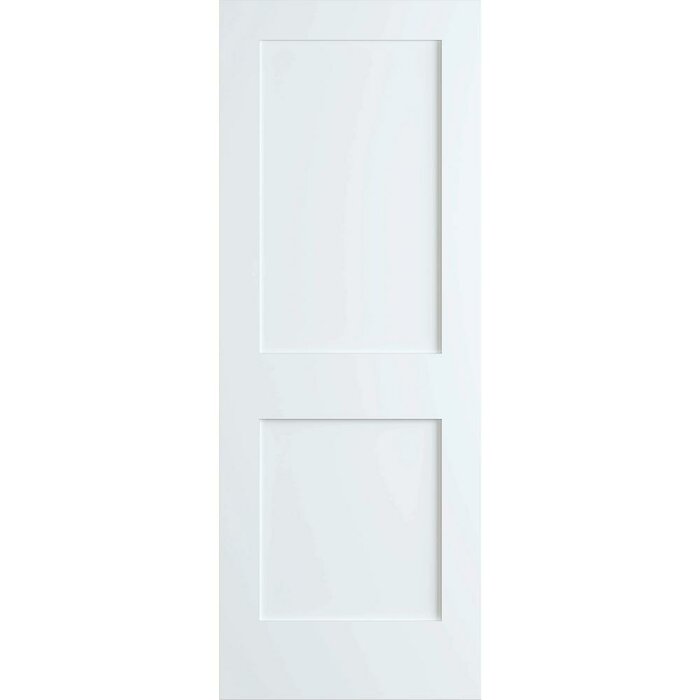 26" x 80" Paneled Wood and Manufactured Solid Wood Primed Standard Door