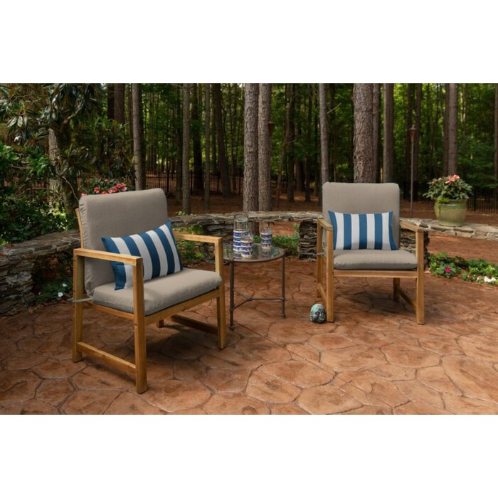 Blue Paradigm Outdoor Rectangular Pillow Cover and Insert