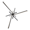Black Parallax 5 - Light LED Chandelier