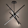 Black Parallax 5 - Light LED Chandelier