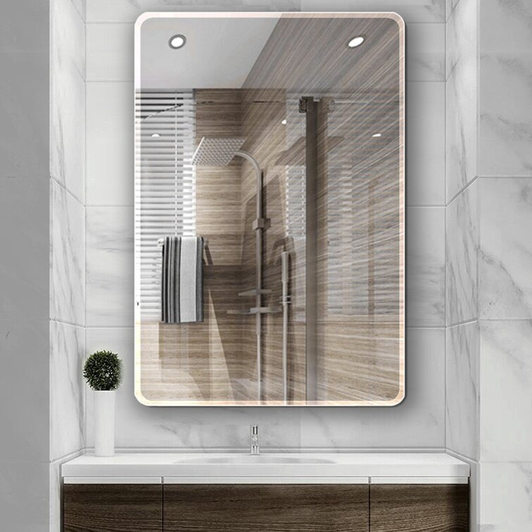 24" x 36" Parik Modern & Contemporary Frameless Bathroom / Vanity Mirror