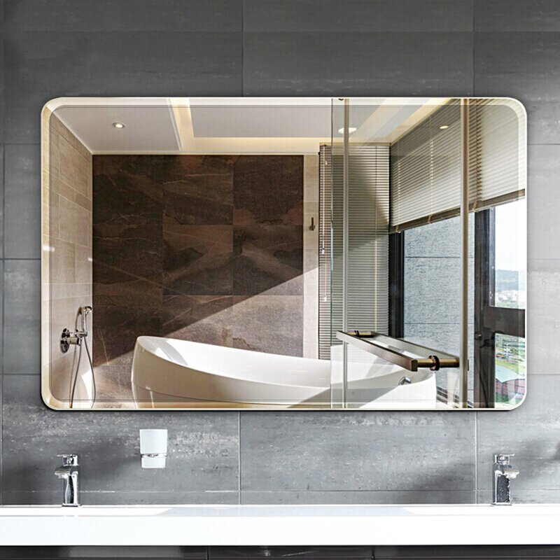 24" x 36" Parik Modern & Contemporary Frameless Bathroom / Vanity Mirror