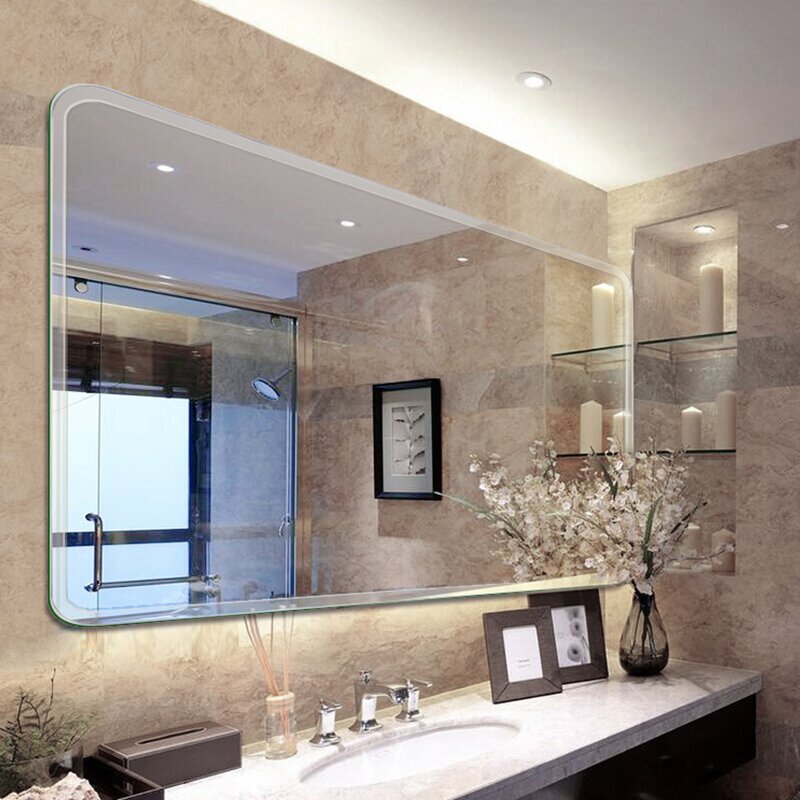 24" x 36" Parik Modern & Contemporary Frameless Bathroom / Vanity Mirror