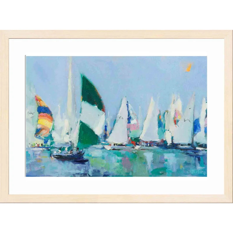17.8" H x 23.8" W x 1.18" D Parking Lot by Curt Crain - Picture Frame Painting Print