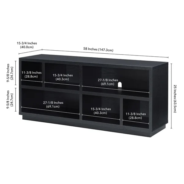 Black Grain Partain TV Stand for TVs up to 65"
