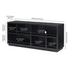 Black Grain Partain TV Stand for TVs up to 65