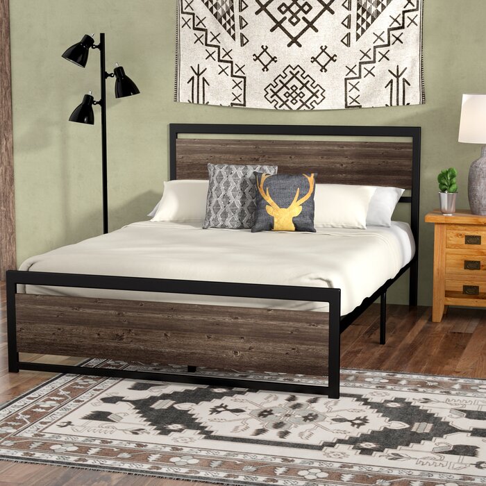 Black Partida Platform Bed, Queen  #HA165