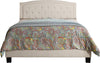Pascal Solid Wood Tufted Upholstered Low Profile Platform Bed AH283