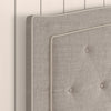 Pascal Solid Wood Tufted Upholstered Low Profile Platform Bed AH283