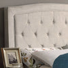 Pascal Solid Wood Tufted Upholstered Low Profile Platform Bed AH283