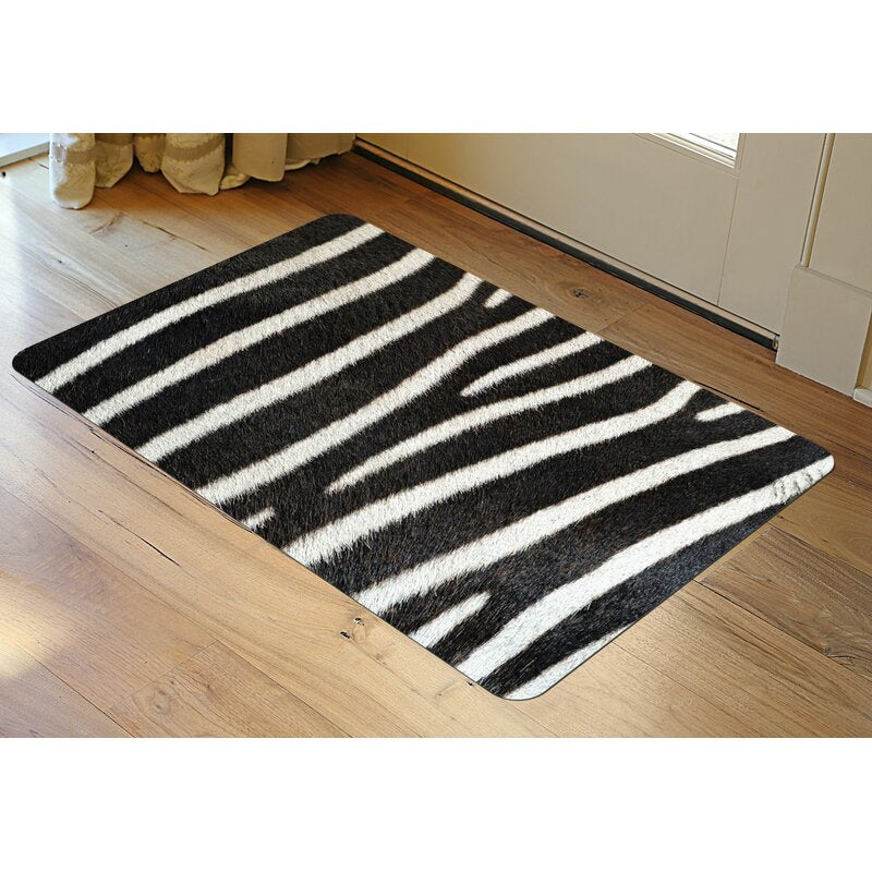 Black/White Pasha  Kitchen Mat KRUG143
