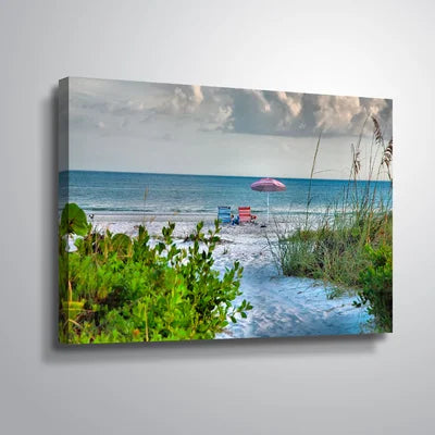 24" H x 36" W x 2" D Path To The Sea II - Print on Canvas