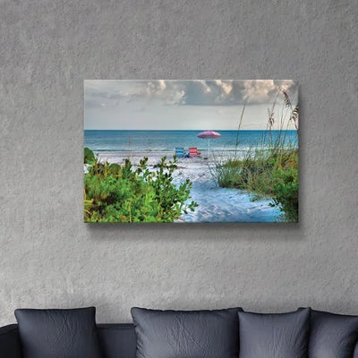 24" H x 36" W x 2" D Path To The Sea II - Print on Canvas