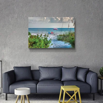 24" H x 36" W x 2" D Path To The Sea II - Print on Canvas
