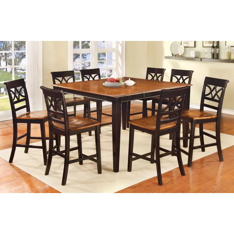 Black Paulette 24" Counter Stool (Set of 2)