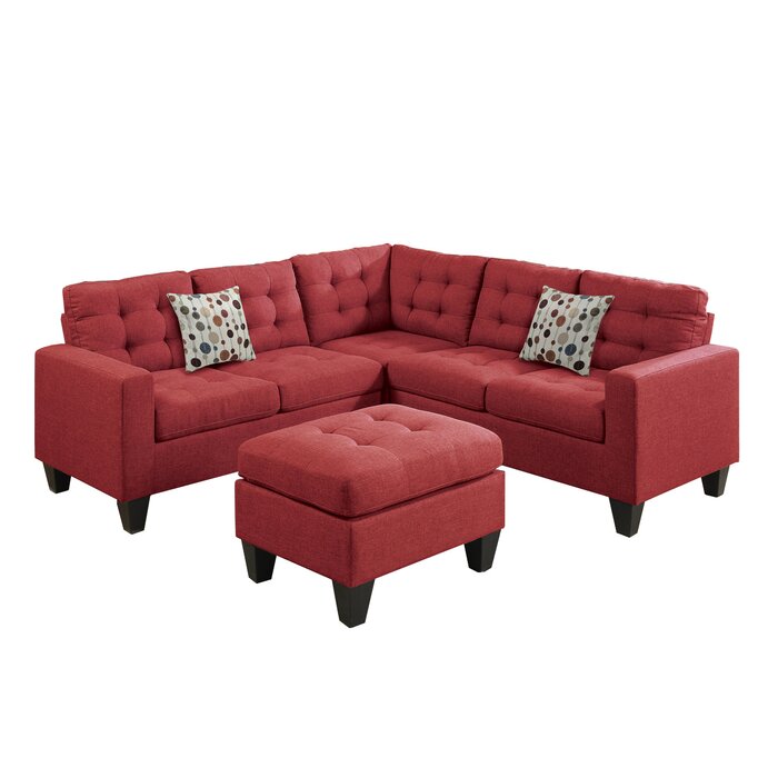 Pawnee 84" Wide Left Hand Facing Corner Sectional with Ottoman CL167