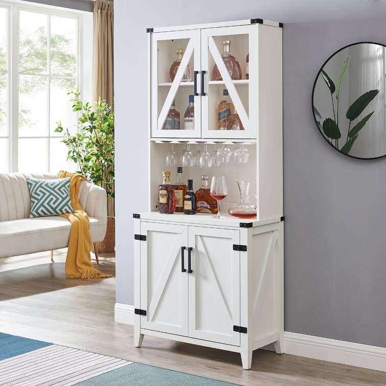 White Paxton Bar Cabinet